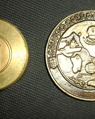 Medaglioni Marina Militare COMSUBIN GOS, in ottone