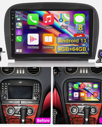 Autoradio 4+64G per Mercedes Benz SL R230 SL350 SL