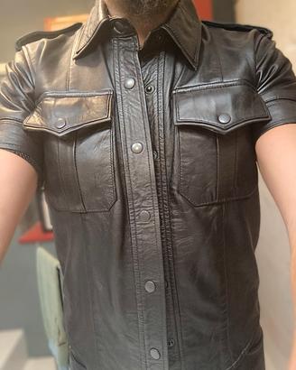 camicia pelle bockle taglia M