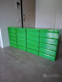 4 cassettiere Kartell , 20 cassetti