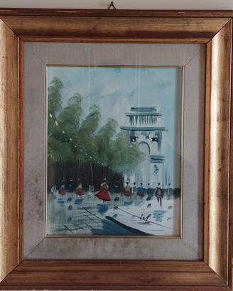 Dipinto a olio firmato "Loy" 26x33 cm