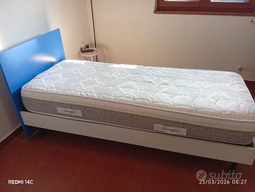 Struttura letto singolo + materasso Eminflex 