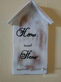 targa in legno home appendi presine porta chiave