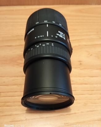 Teleobiettivo Sigma 70-300 DL Macro attacco Pentax