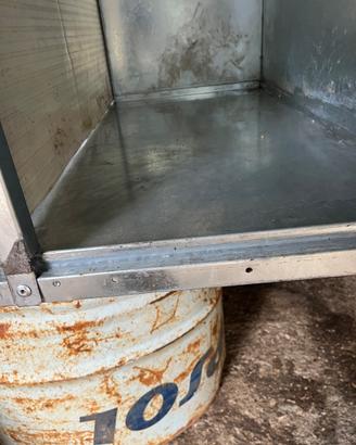 Trasportino cani in acciaio inox