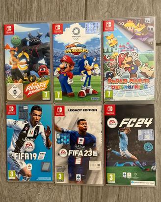 Lotto 6 giochi Nintendo Switch