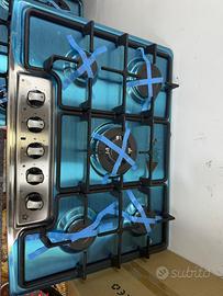 Piano cottura 70cm acciaio griglir in ghisa nuovo