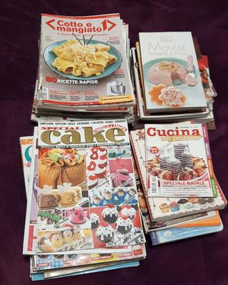 SET 57  libri e riviste dolci e cucina