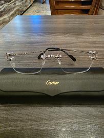 CARTIER ARGENTO MONTATURA DONNA NUOVI ORIGINALI