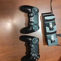 2 joystick originali e caricatore ps4 