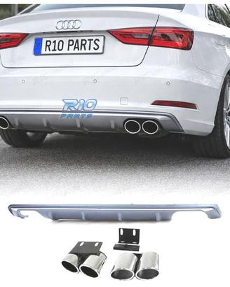DIFFUSORE AUDI A3 S3 8V 12-16 TERMINALI DI SCARICO