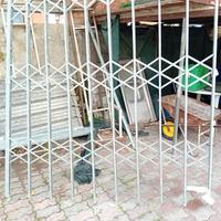 cancello fisso e estensibil fisarmonica in acviaio