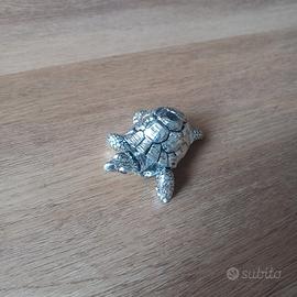 Tartaruga portafortuna vintage argento 925 - Tucci
