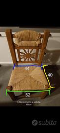 Sedie Legno Artigianali Rustiche