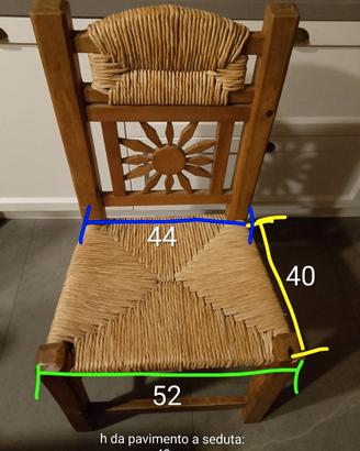 Sedie Legno Artigianali Rustiche