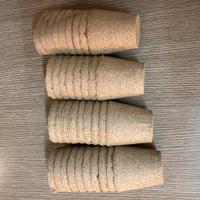 Vasetti vaso in torba biodegradabile 8cm x 8cm