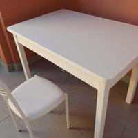 Tavolo Bianco Shabby Allungabile 