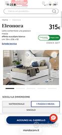 Letto contenitore da una piazza e mezza