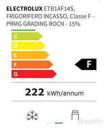 Frigorifero Electrolux da incasso - classe F