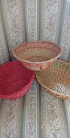 Set 3 cestini per cesti pasquali