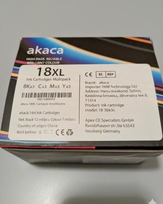 Set 11 Cartucce Inchiostro 18XL Akaca (Nuove, Sigi