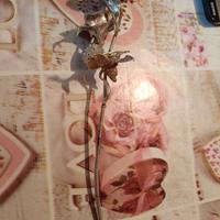 ramo naturale con bagno di argento 