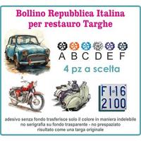 Bollino restauro targa storica auto moto vespa