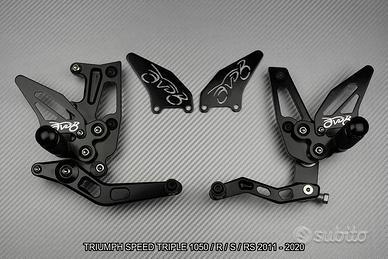 Pedane arretrate SPEED TRIPLE 1050 R S 2011 2020