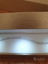 Bracciale Tennis oro bianco e diamanti