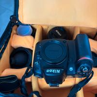 Nikon d80 corpo + 3 obiettivi + zaino