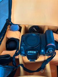 Nikon d80 corpo + 3 obiettivi + zaino