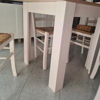 tavolo e sedie stile shabby