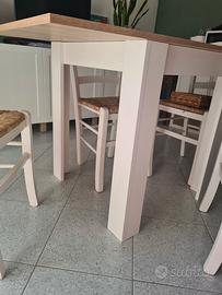 tavolo e sedie stile shabby