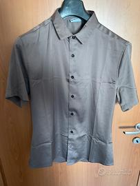 Camicia in raso maniche corte nuova