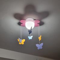 Lampadario plafoniera farfalle cameretta bambina