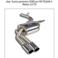 marmitta supersprint completa per vw tiguan rline 