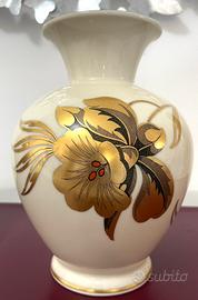 Edeilstein Bavaria vaso porcellana e oro zecchino