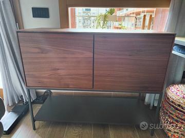 Credenza Vedrana (Kave) noce e acciaio