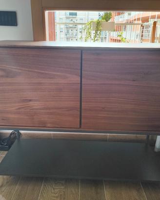 Credenza Vedrana (Kave) noce e acciaio