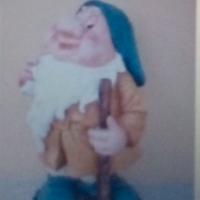 MAMMOLO STATUETTA DEI 7 NANI  IN CEMENTO 30 CM.
