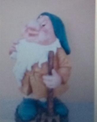 MAMMOLO STATUETTA DEI 7 NANI  IN CEMENTO 30 CM.