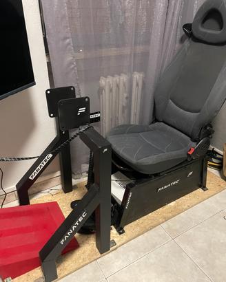 Postazione fatta a mano compatibile fanatec