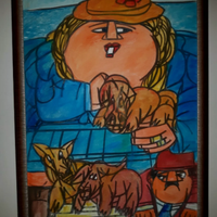 Ugo Tapparini olio su tela 60x90