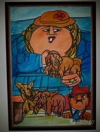 Ugo Tapparini olio su tela 60x90