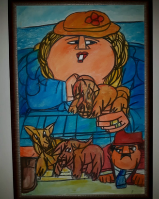 Ugo Tapparini olio su tela 60x90