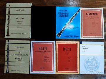Libri Metodi Esercizi e Studi per Clarinetto