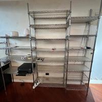 Scaffale Cromato acciaio High Tech