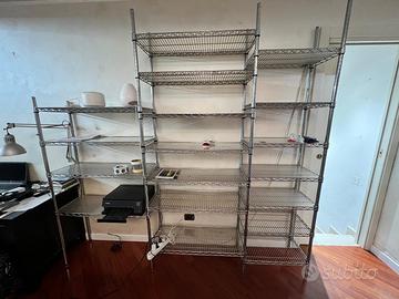 Scaffale Cromato acciaio High Tech