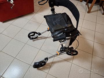 Carrellino per deambulazione in alluminio nuovo 