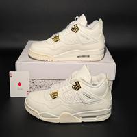 Air Jordan 4 Metallic Gold | J4 Bianche e oro 37.5